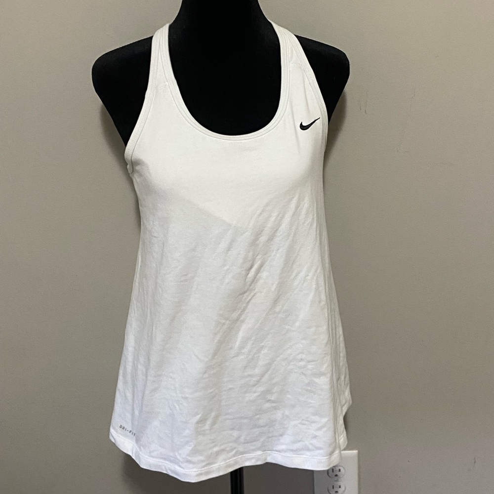 White Nike workout top